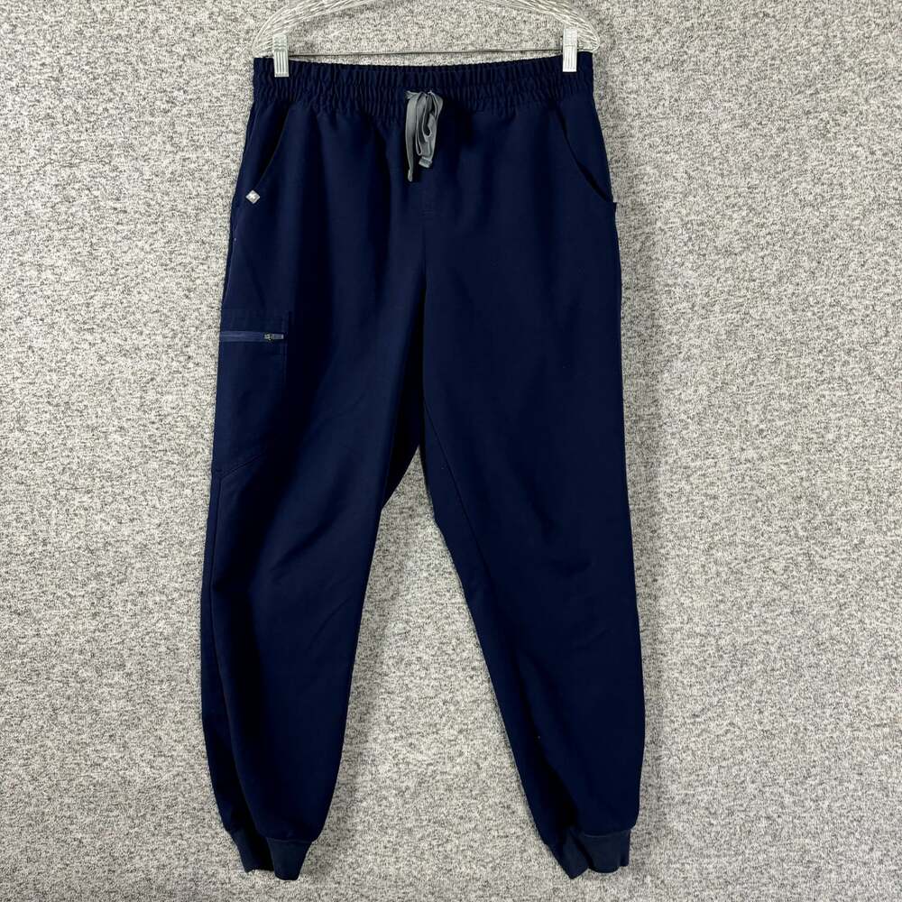 Figs Women’s Size Large Blue Zamora Cargo Scrub Pant - Pockets